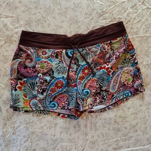 Athleta Swim Shorts, Paisley XL